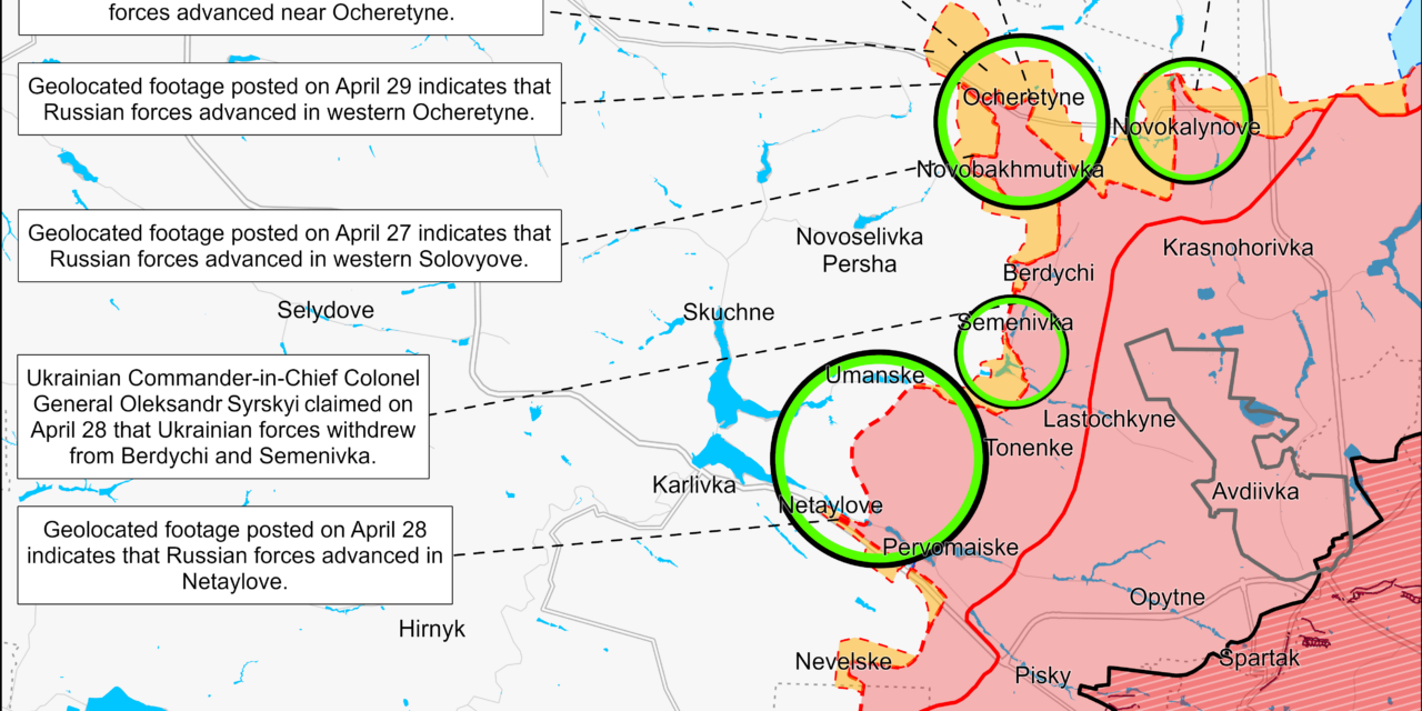 Russian Forces Shift Focus: Avdiivka Slows, Bakhmut Intensifies