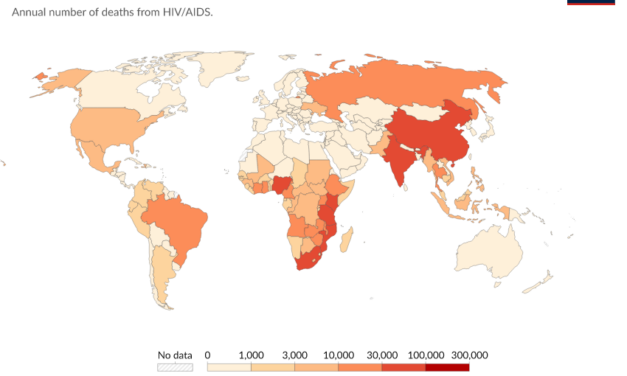 Record  millions of  individuals worldwide will die of HIV/AIDS by 2029,