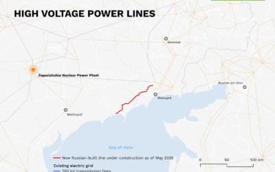Greenpeace maps illegal power line to restart seized Zaporizhzhia plant