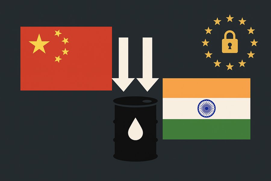 PRC, India Slash Russian Oil Buys as EU Tightens Energy Sanctions
