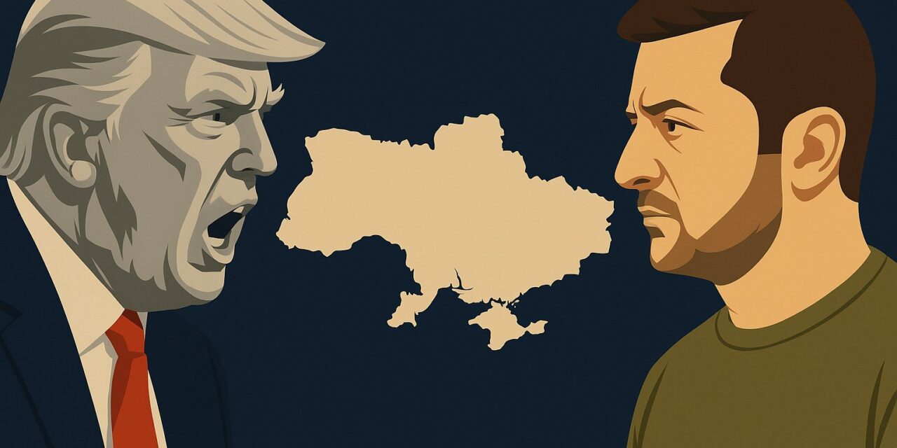 Trump urges Zelenskyy to accept Putin’s terms in fiery clash