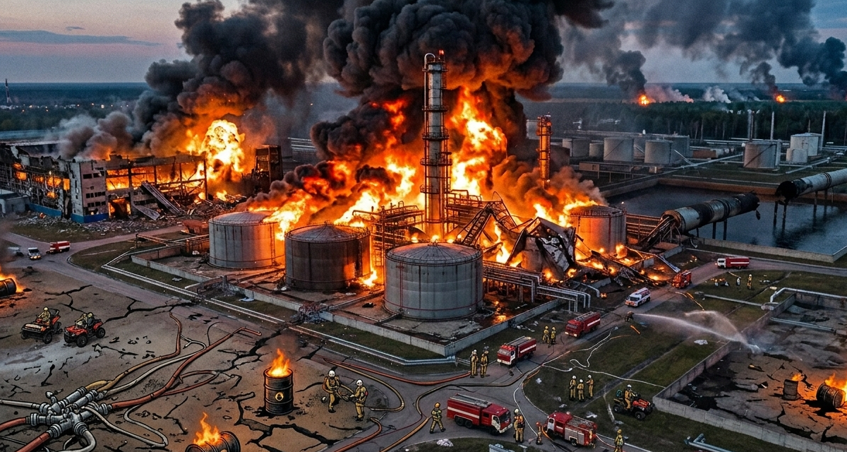 Drone Strikes on Russian Oil Refineries Intensify Amid Ukraine’s Strategic Push